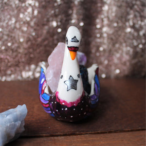 Crystal keeper swan Laura Lee Designs 