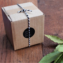 Load image into Gallery viewer, Laura Lee Designs Kraft Gift box with black and white bakers twine