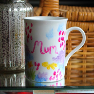 Hand painted mum mug