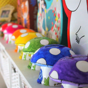 Laura Lee Designs Rainbow of toadstool money boxes