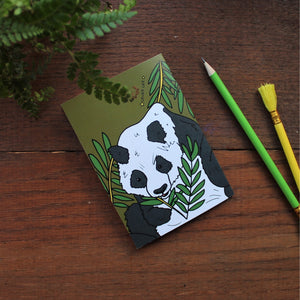 Panda notebook by Laura Lee Designs Cornwall