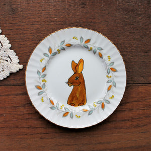 Brown Rex rabbit the vintage pimp by Laura Lee Designs Cornwall