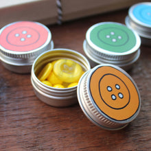 Load image into Gallery viewer, Rainbow tin set button tins by Laura Lee Designs 