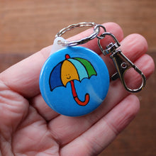 Load image into Gallery viewer, Merry Weather umbrella keyring by Laura Lee Designs Cornwall
