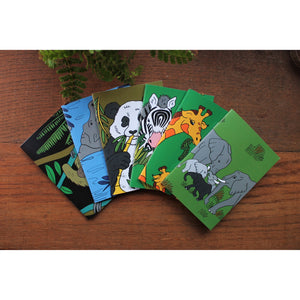 Sloth Notebook- Single Or Set - 36 Plain Pages - Pocket Size - 100% Recycled - Eco