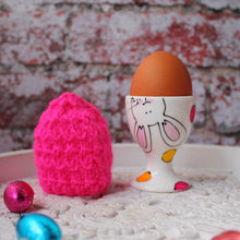 Load image into Gallery viewer, Bunny egg cup and cosy set by Laura Lee Designs 