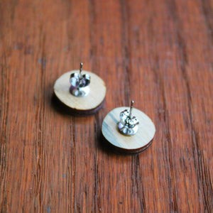 Surgical steel stud earrings by Laura Lee Designs 