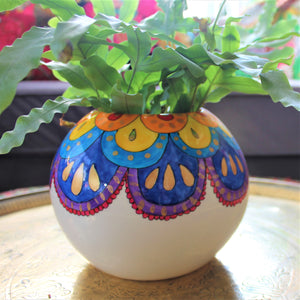 jester globe vase by Laura Lee Designs 