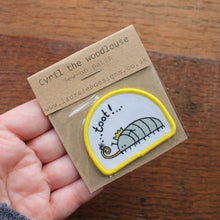 Load image into Gallery viewer, Limited Edition Cyril the woodlouse sew on patch by Laura Lee Designs 
