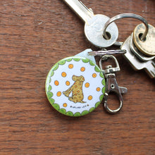 Load image into Gallery viewer, Dalmatian dog keyring by Laura Lee designs in Cornwall