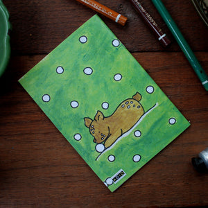 Deer and fawn notebook colourful stationery from Laura Lee Designs 