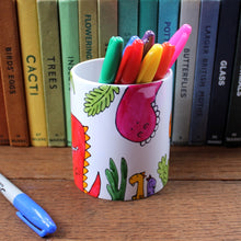 Load image into Gallery viewer, Dino pen pot by Laura Lee Designs in Cornwall