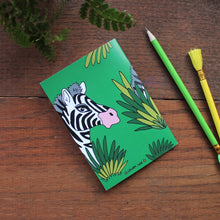 Load image into Gallery viewer, Zebra note book by Laura Lee Designs in Cornwall
