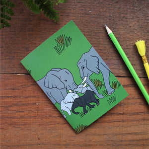 Elephant notebook by Laura lee designs Cornwall