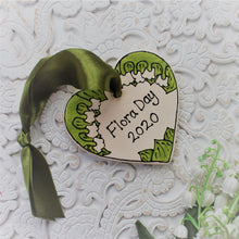 Load image into Gallery viewer, Flora Day 2020 Heart hand painted by Laura Lee Designs 
