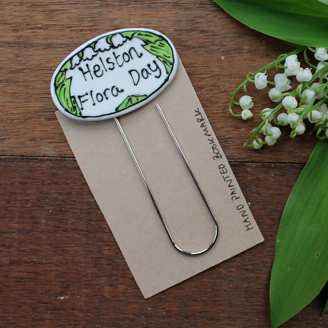 China bookmark Helston flora day by Laura Lee Designs
