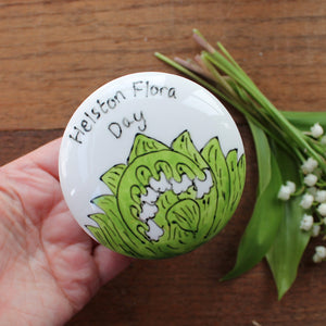 Lily of the valley hand painted trinket by by Laura Lee Designs Cornwall