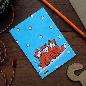 Fox colourful notebook by Laura Lee Designs Cornwall