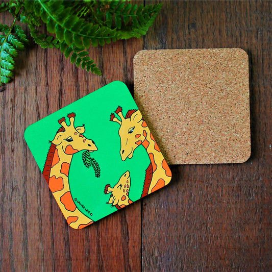 Laura Lee Designs Giraffe Safari Animal Home Coaster