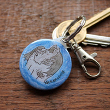 Load image into Gallery viewer, Grey dapple pony keyring by Laura Lee Designs 