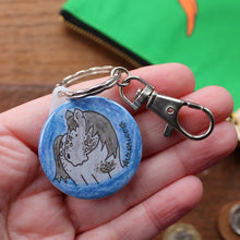 Load image into Gallery viewer, Cute pony keyring in blue by Laura lee Designs Cornwall