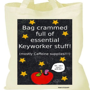 Keyworker cotton tote bag