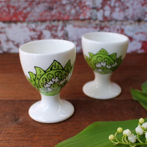 Egg cup Lily of the valley by Laura lee Designs Cornwall
