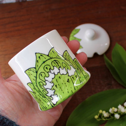 Honey pot Lily of the valley by Laura lee Designs Cornwall