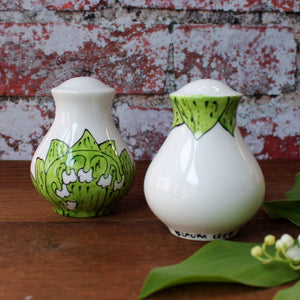 cruet set Lily of the valley by Laura lee Designs Cornwall