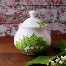 Load image into Gallery viewer, Jam pot Lily of the valley by Laura lee Designs Cornwall