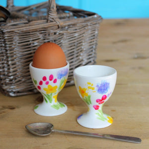 Meadow flowers egg cup by Laura Lee Designs