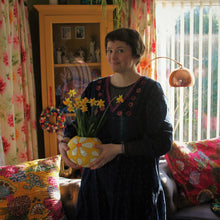 Load image into Gallery viewer, Laura Lee Designs retro flowers vase 