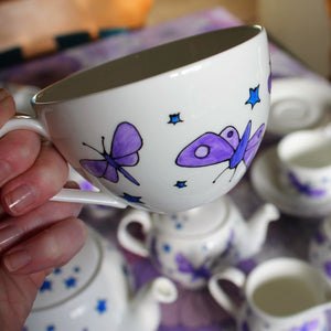 Insect teacup and saucer Laura lee designs 