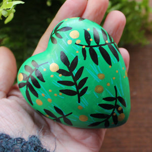 Mushroom ceramic heart by Laura Lee designs