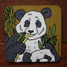 Load image into Gallery viewer, Green panda coaster by Laura Lee designs