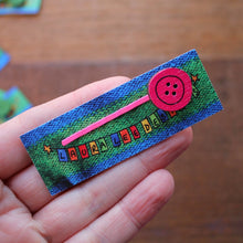 Load image into Gallery viewer, Pink button hairslide by Laura Lee Designs Cornwall