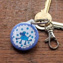 Load image into Gallery viewer, Poodle keyring by Laura Lee Designs 