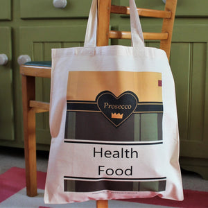 health food bag champagne gift bag by Laura Lee Designs 