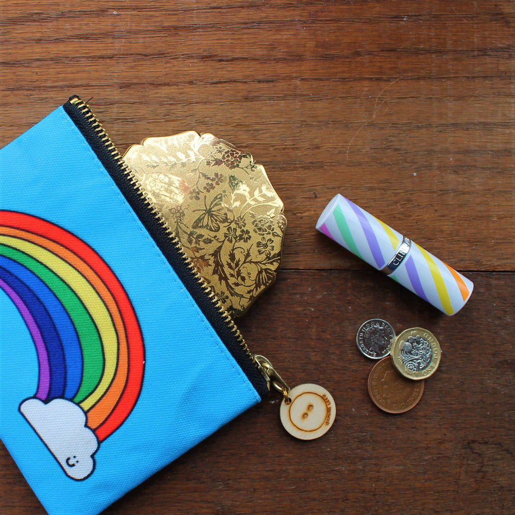 Rainbow pouch by Laura Lee Designs