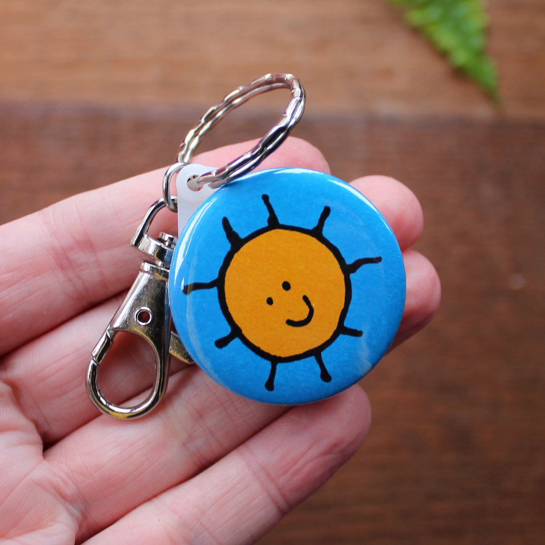 Merry Weather sun keyring by Laura Lee Designs 