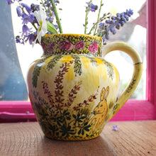 Load image into Gallery viewer, The vintage pimp trellis and roses bunny jug by Laura Lee Designs Cornwall