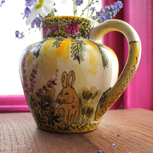 The vintage pimp bunny jug by Laura Lee Designs Cornwall