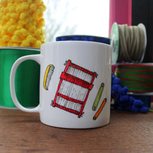 Load image into Gallery viewer, Weaving Fuel big crafters mug Laura Lee Designs 