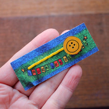 Load image into Gallery viewer, Yellow button hairslide by Laura Lee Designs Cornwall